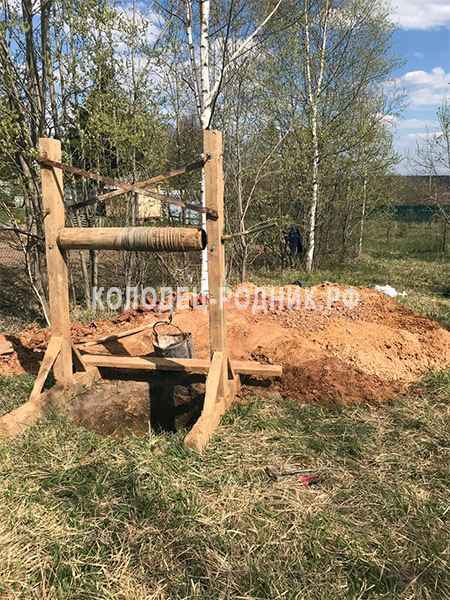 Копка колодца в Москве