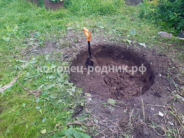 Копка колодца в Чеховском районе