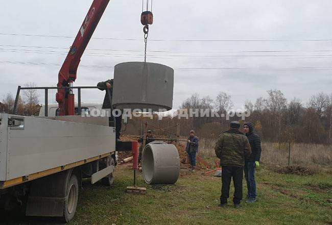 Копка колодца в Луховицком районе